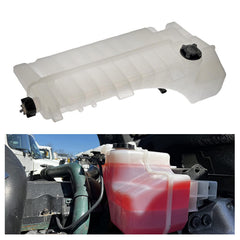 LOSTAR coolant reservoir with cap and sensor for Volvo VNL/VHD trucks, ready for replacement