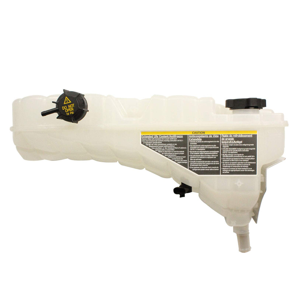 LOSTAR Heavy Duty 603-5403 coolant reservoir front view for overflow control.