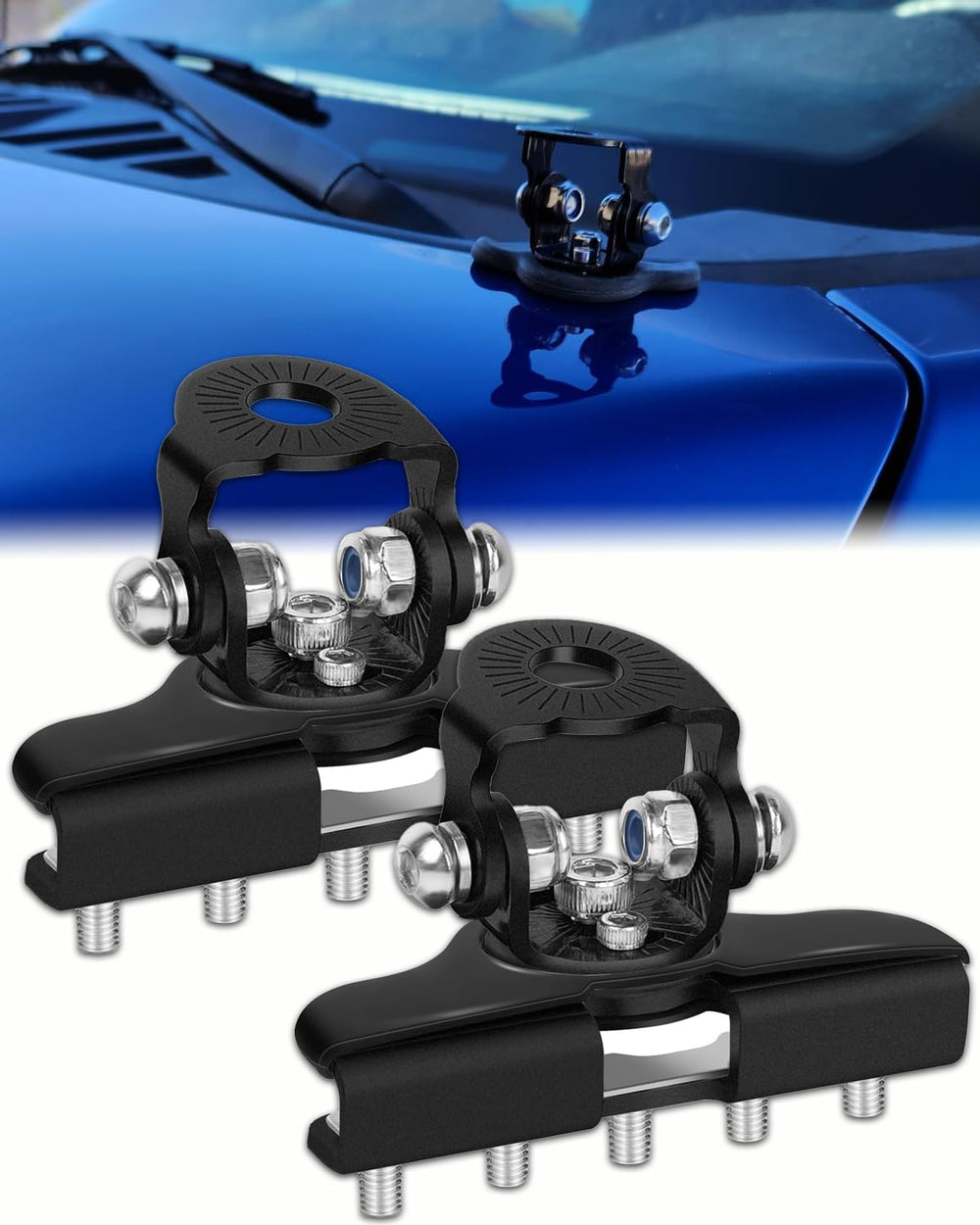 LOUZEZO Led Pod Light Mounts clamp for no-drill installation on vehicles.