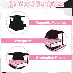 Lovarywow magnetic decals stick securely on metal surfaces for quick party setup.