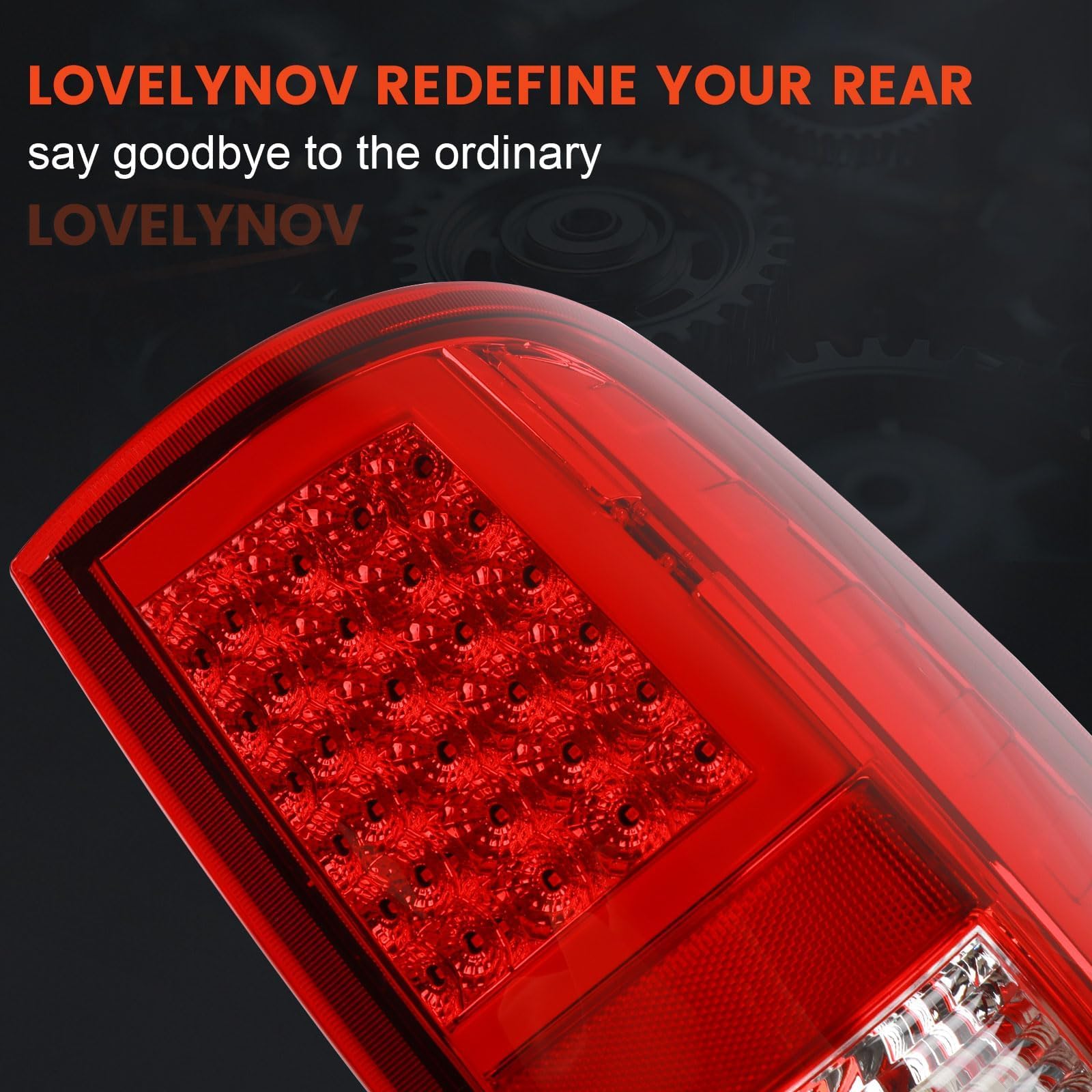 LOVELYNOV LED taillight, rugged ABS housing with UV protection