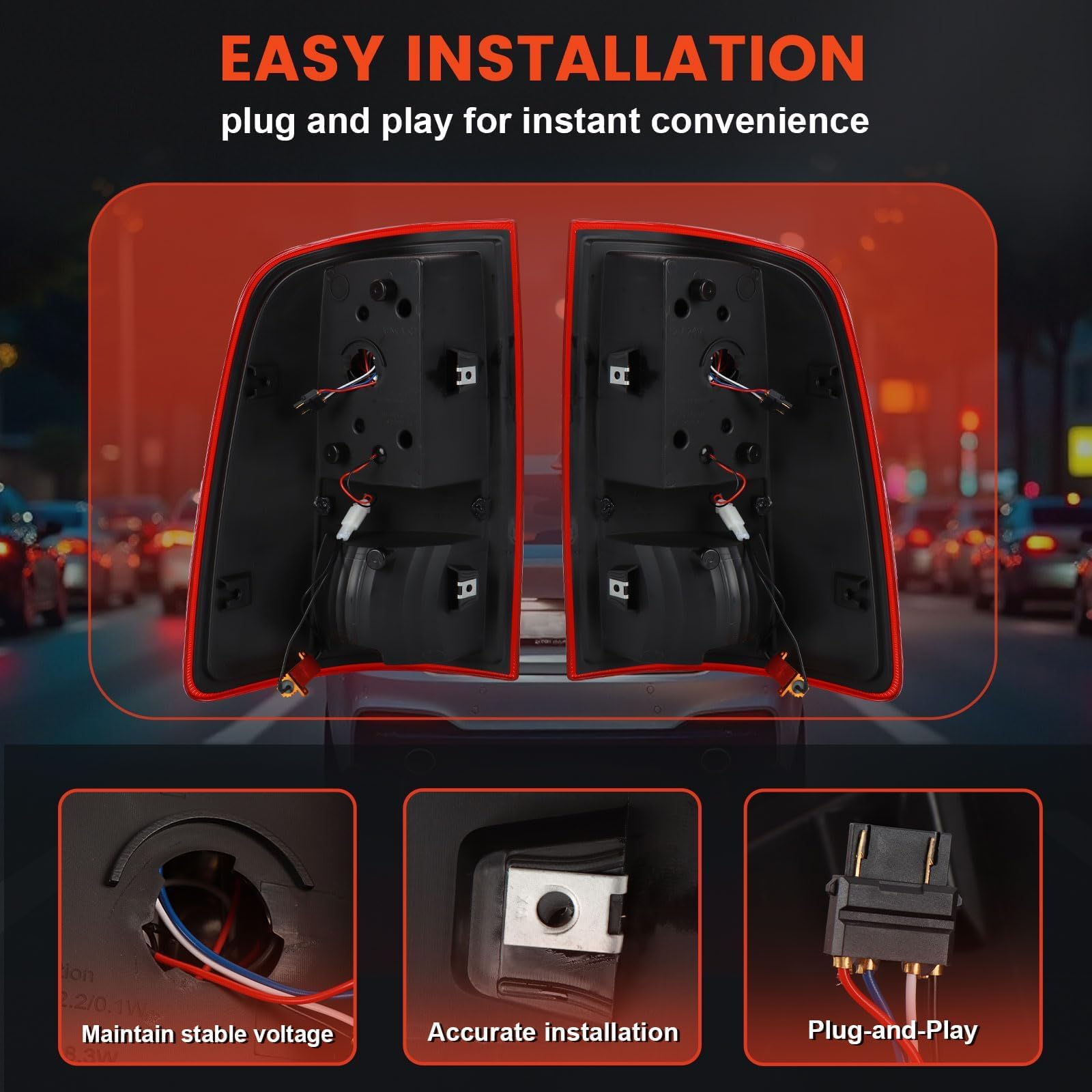 LOVELYNOV LED tail light Ram 3500 rear, withstands rain and snow
