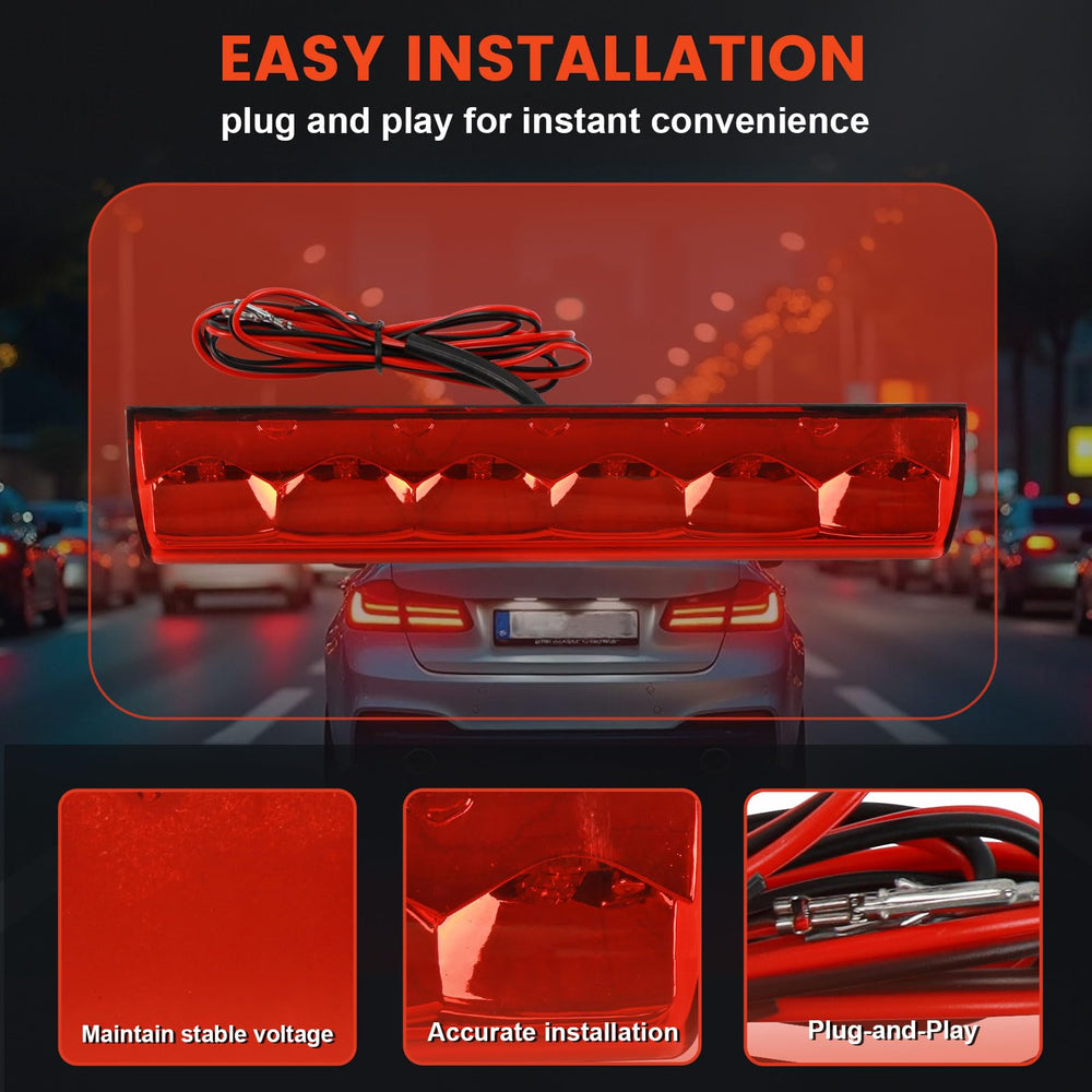 LOVELYNOV LED third brake light premium plastic construction resists wear