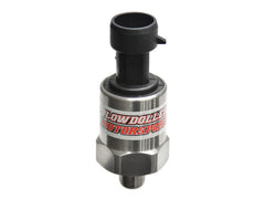 Lowdoller Motorsports 150 PSI pressure sensor with stainless body for EFI integration.