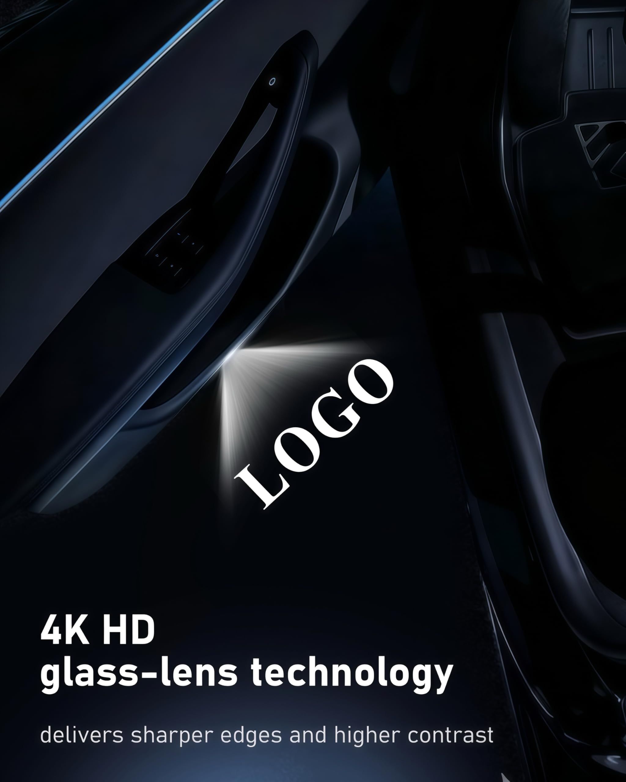 LOWEEY door light projector for A5 adds premium ambiance and easy customization.