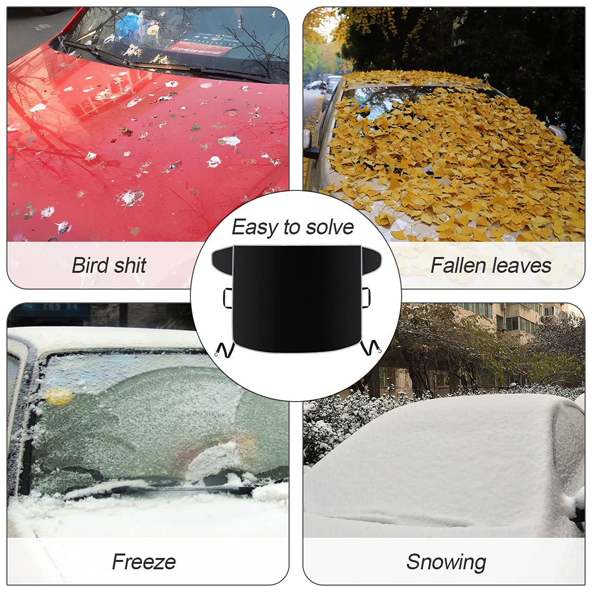 LoyaForba anti-theft design helps secure the cover against wind.