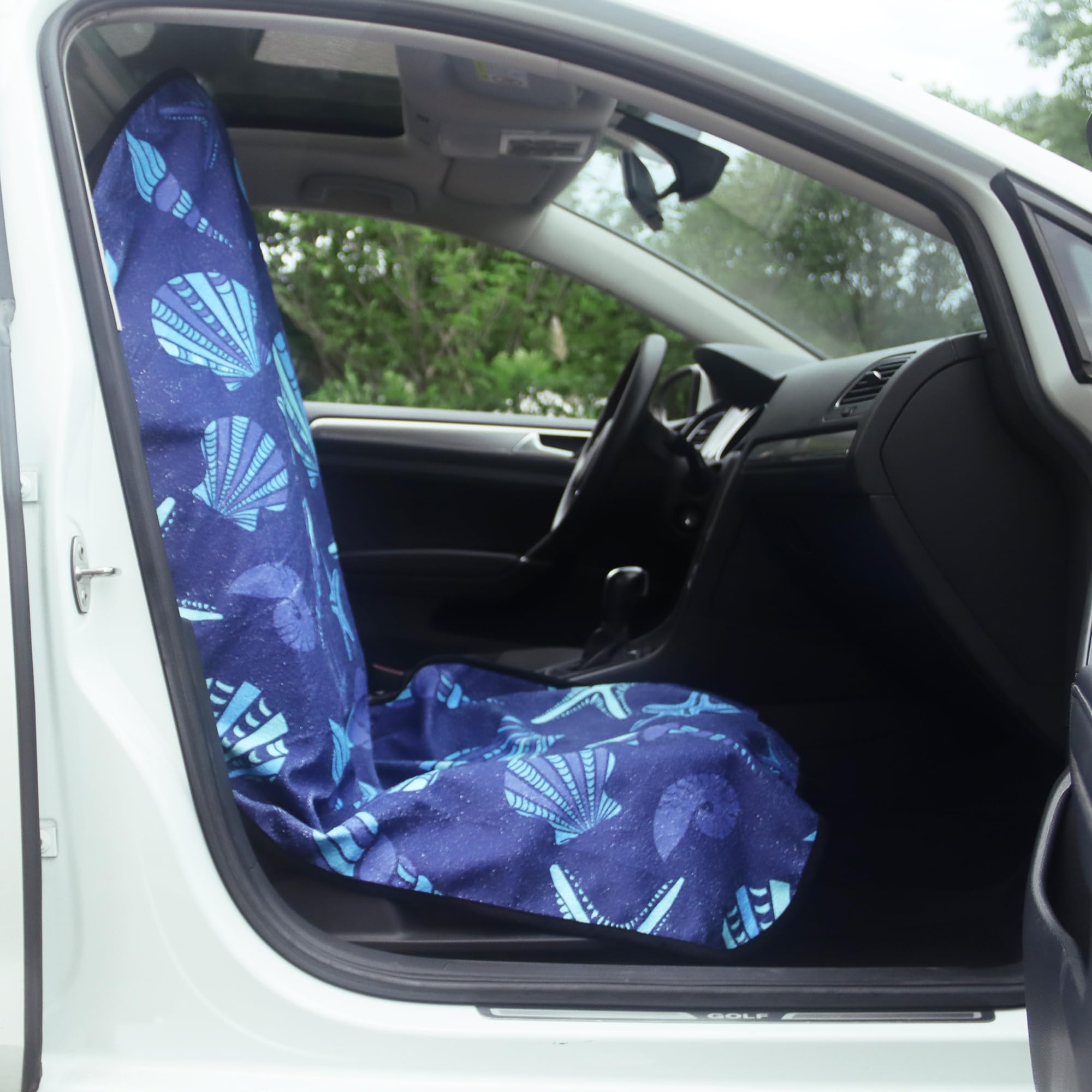 LoyaGour adjustable-elastic-strap seat protector for quick, secure install