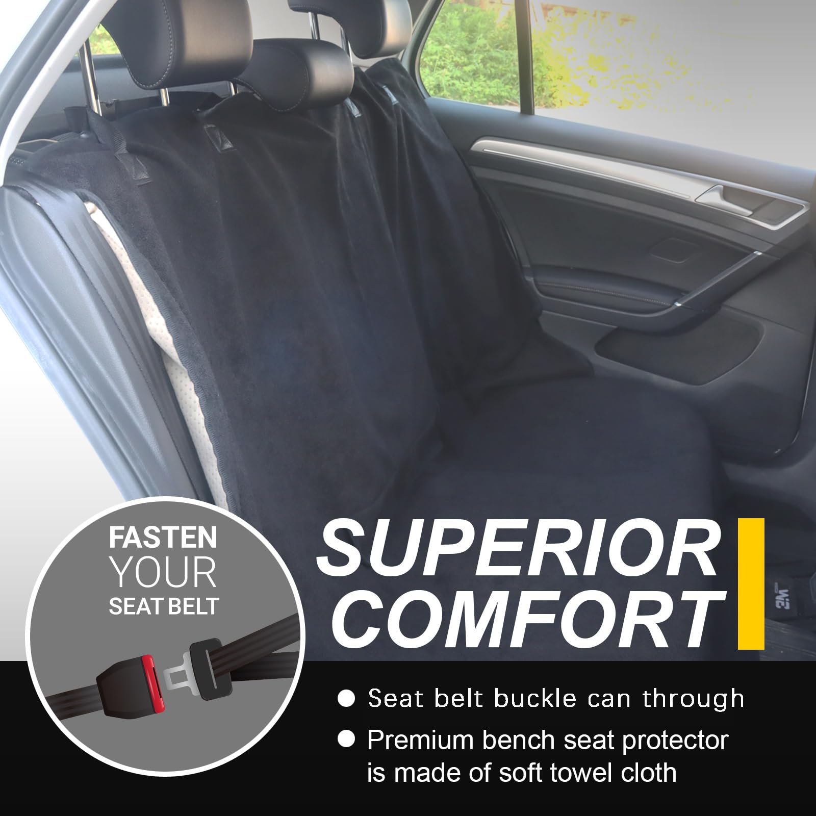 LoyaGour soft front towel adds comfort and durability.