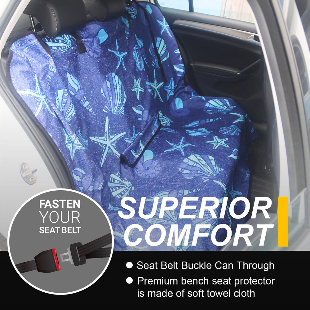 LoyaGour back seat cover waterproof layer close-up guards against spills
