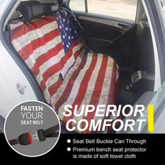 LoyaGour waterproof back seat cover keeps upholstery dry