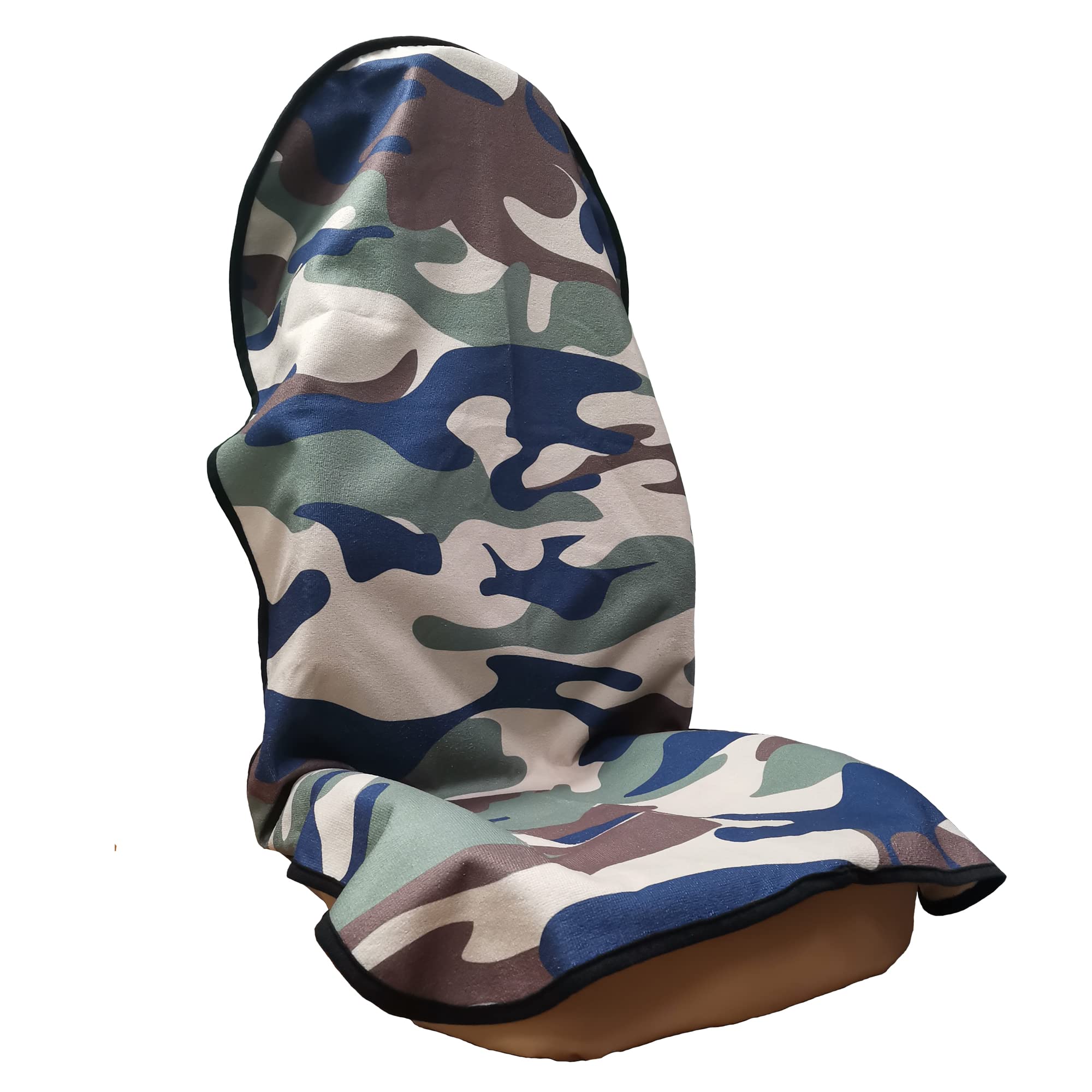 LoyaGour camouflage front seat cover protecting against sweat during workouts
