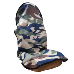 LoyaGour camouflage front seat cover protecting against sweat during workouts