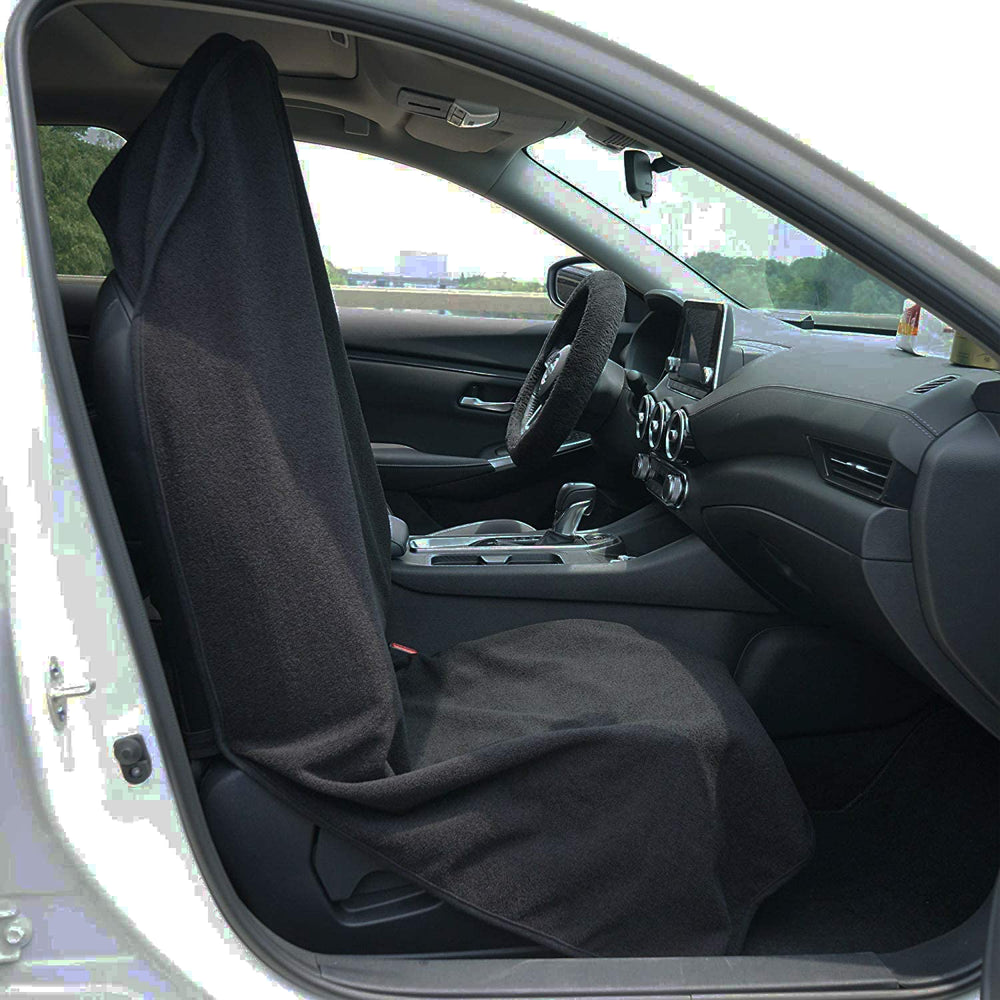 LoyaGour compact-roll storage keeps seat towel tidy when not in use