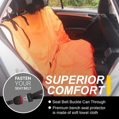 LoyaGour dog car seat cover protects against scratches, shedding, and mud.