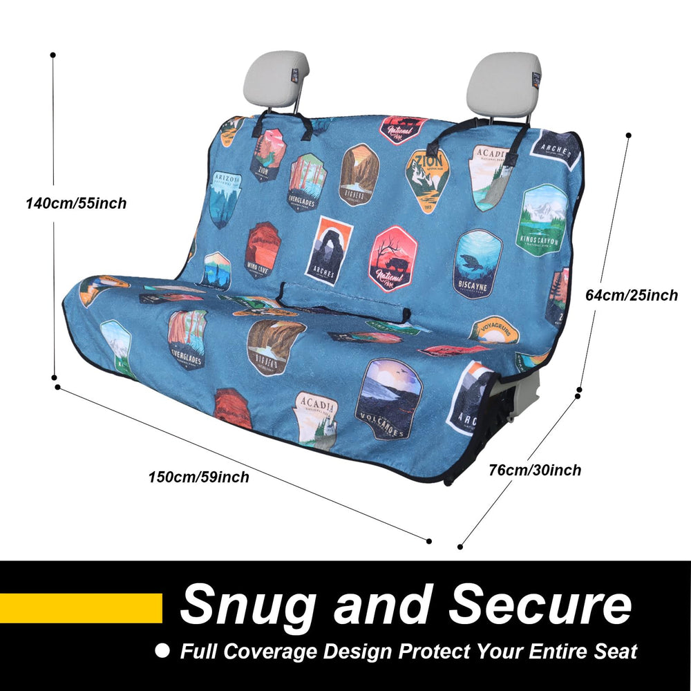 LoyaGour easy-install backseat cover keeps seats snug and secure