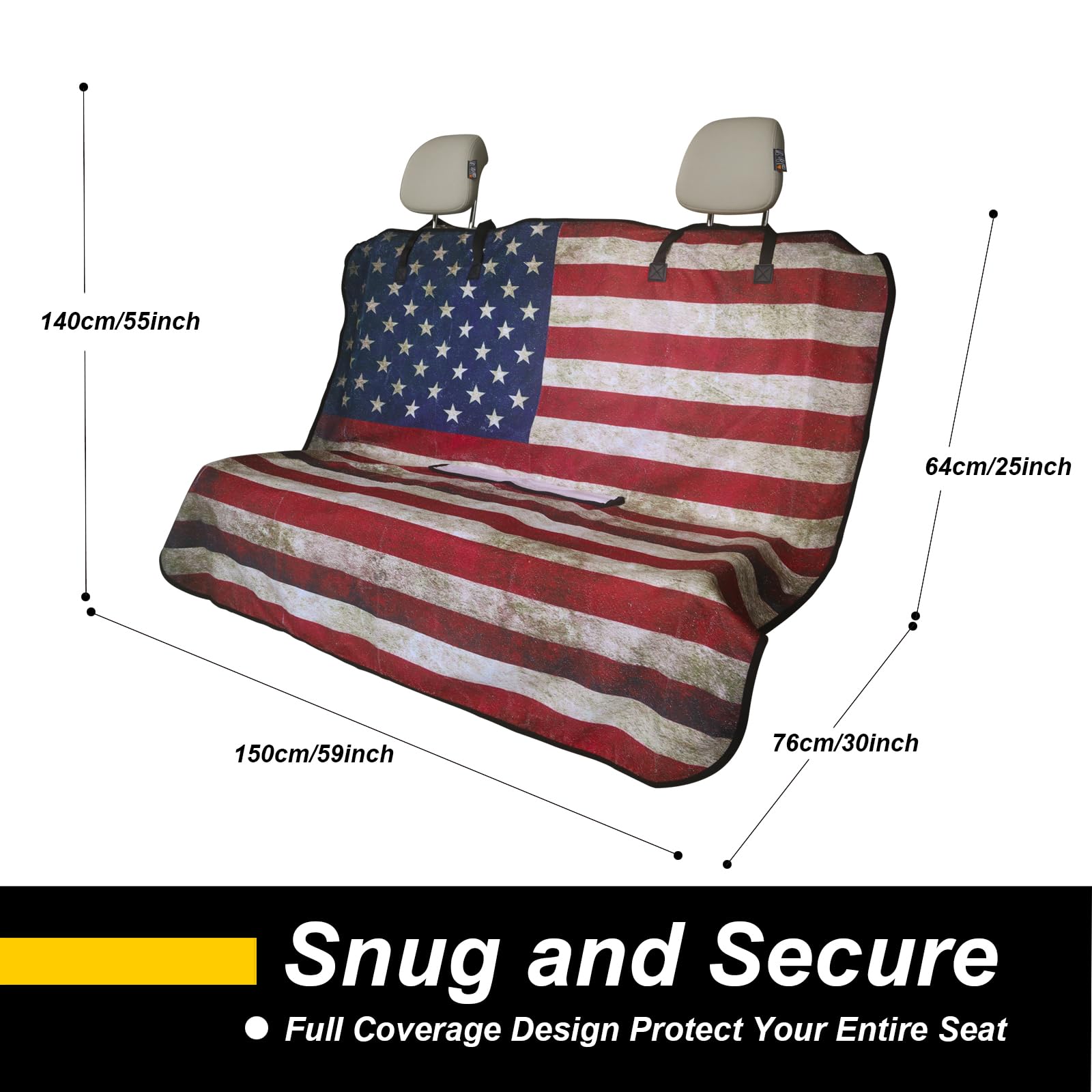 LoyaGour easy-install back seat protector for quick setup