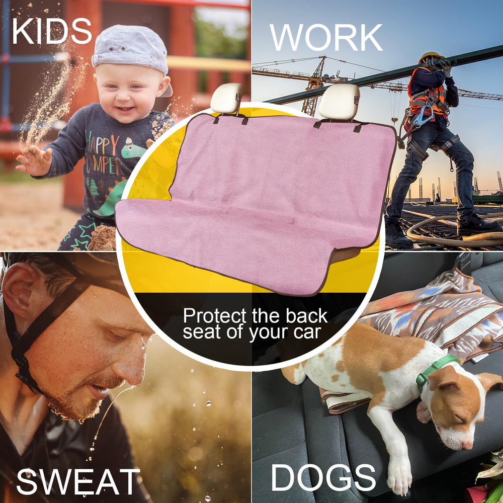 LoyaGour full-coverage 150cm back seat protector provides wide coverage.
