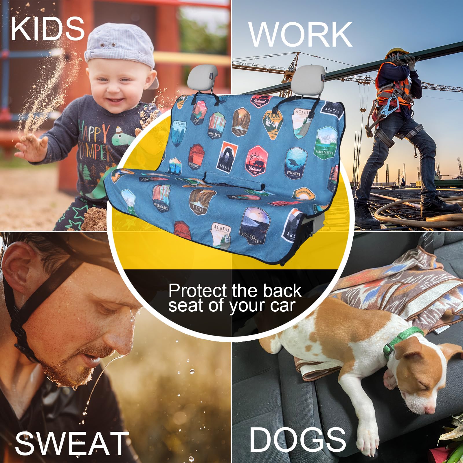 LoyaGour full-coverage back seat protector guards entire bench