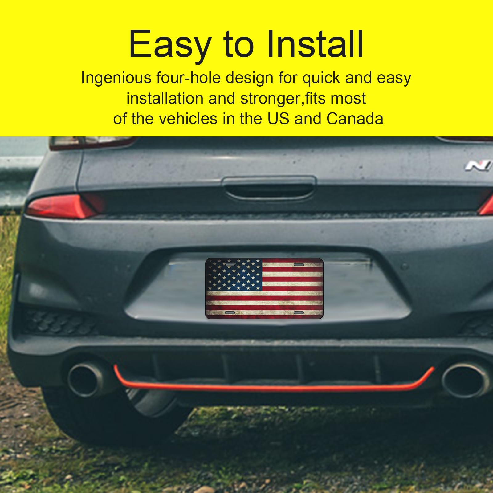 LoyaGour gift-ready patriotic license plate for friends and family