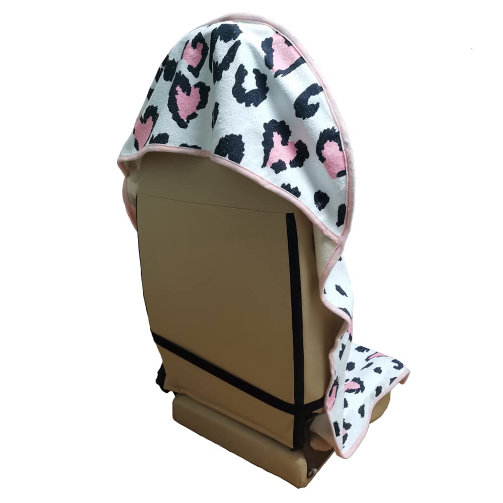 LoyaGour leopard print seat towel protector for workouts and travel