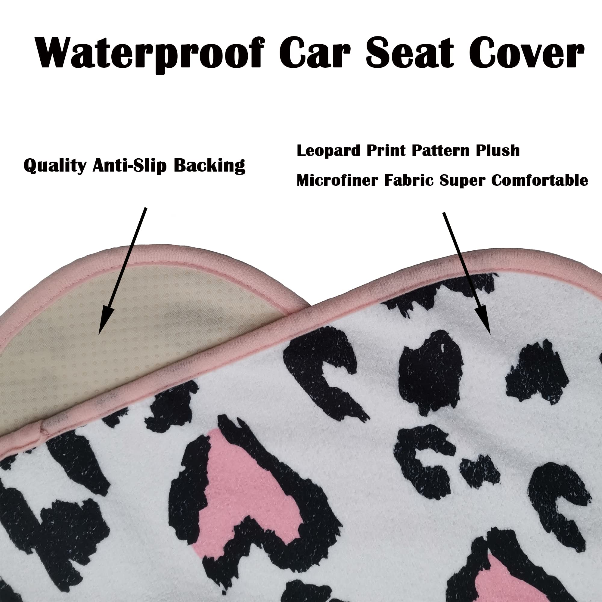 LoyaGour leopard print waterproof seat cover guarding against moisture