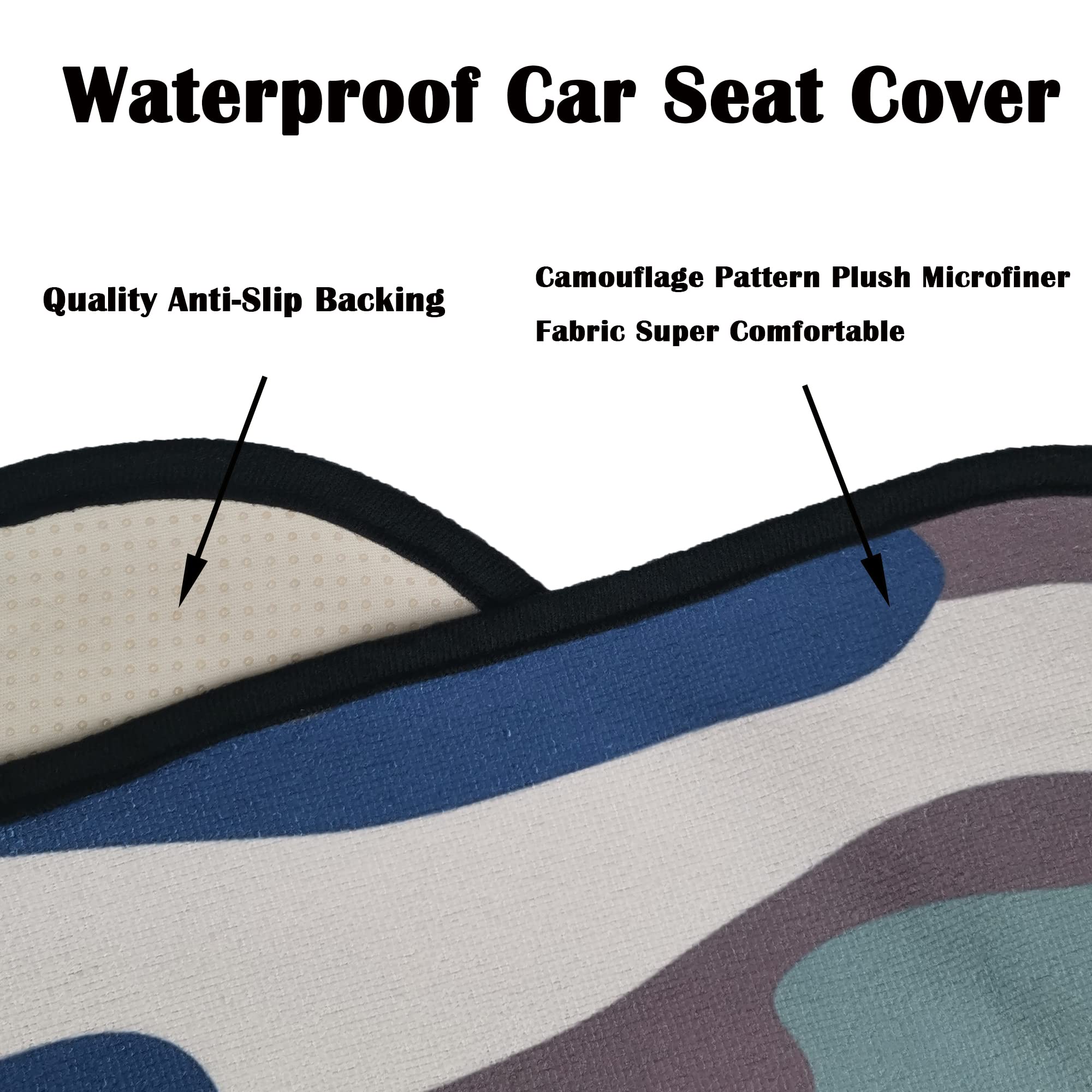 LoyaGour non-slip back keeps the cover in place on the seat
