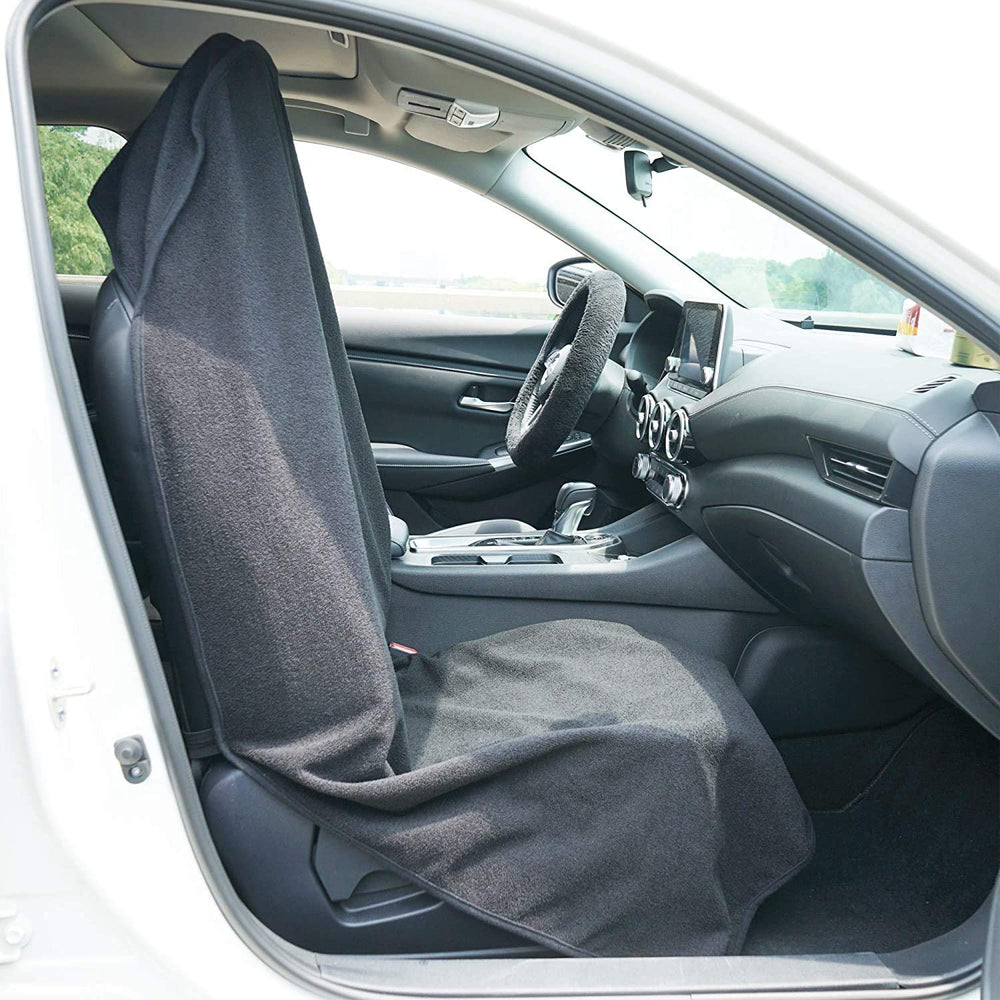 LoyaGour seat towel rolls compactly for storage in glove box or trunk