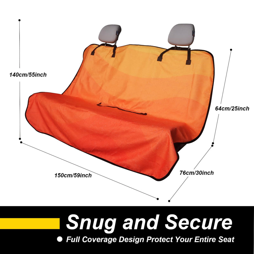 LoyaGour waterproof backseat protector guards against moisture from kids and pets.