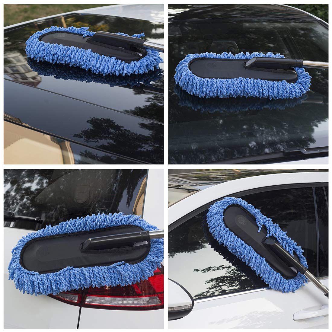Loyakuu car duster for multiple uses on windows, shelves, mirrors