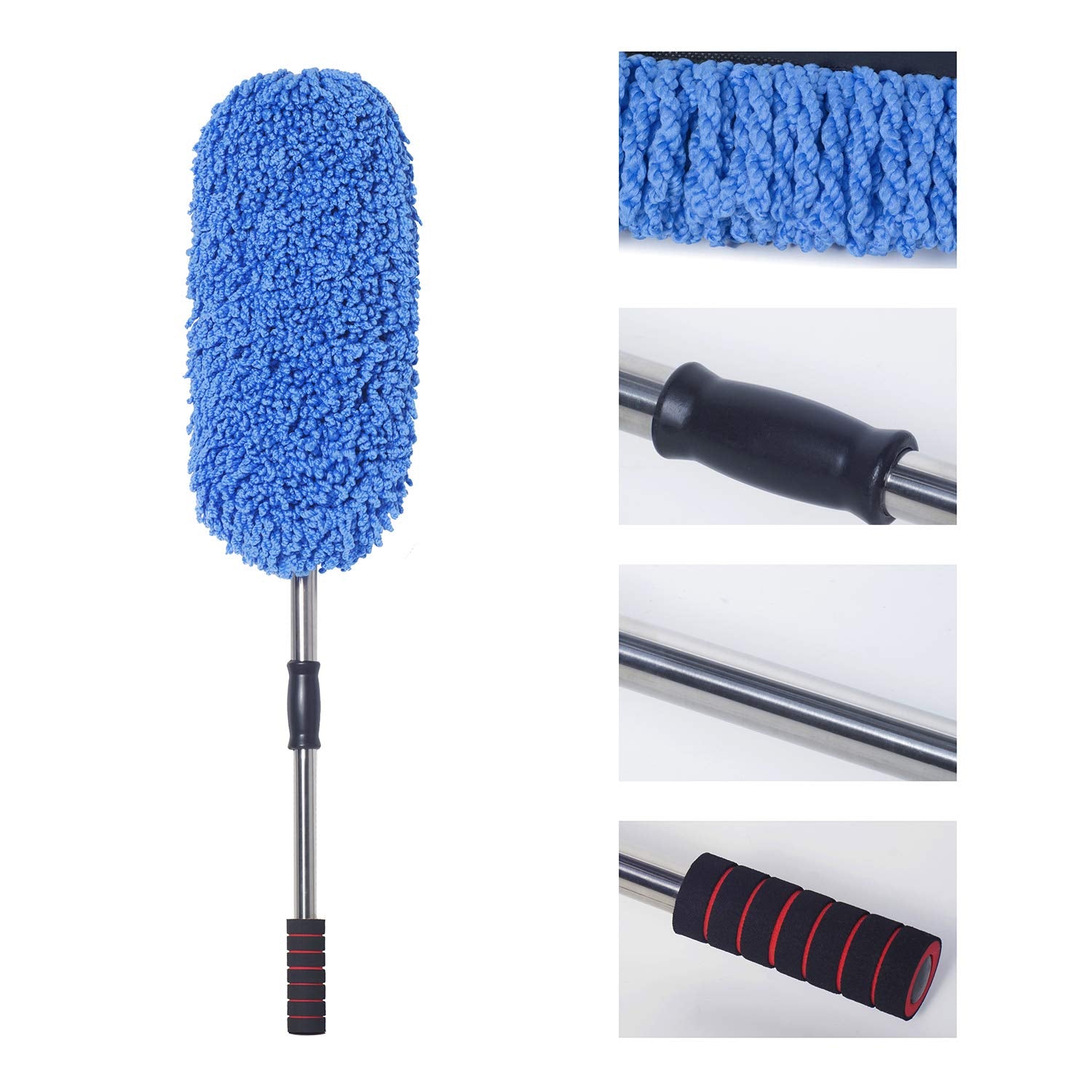 Loyakuu three-pack microfiber car duster kit
