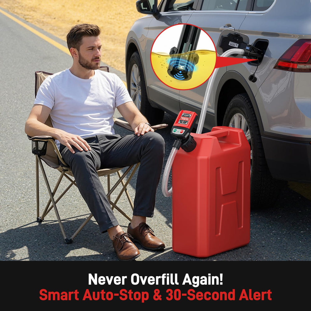 LOYAMAT automatic pump side profile demonstrates compact, portable design