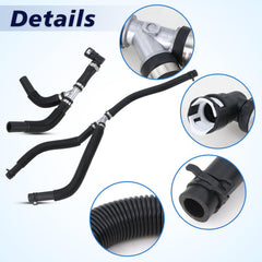 Lqito aluminum tee fittings in the hose assembly for high heat tolerance.