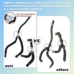 Lqito heater hose for Town and Country 2011-2016 in the engine bay.