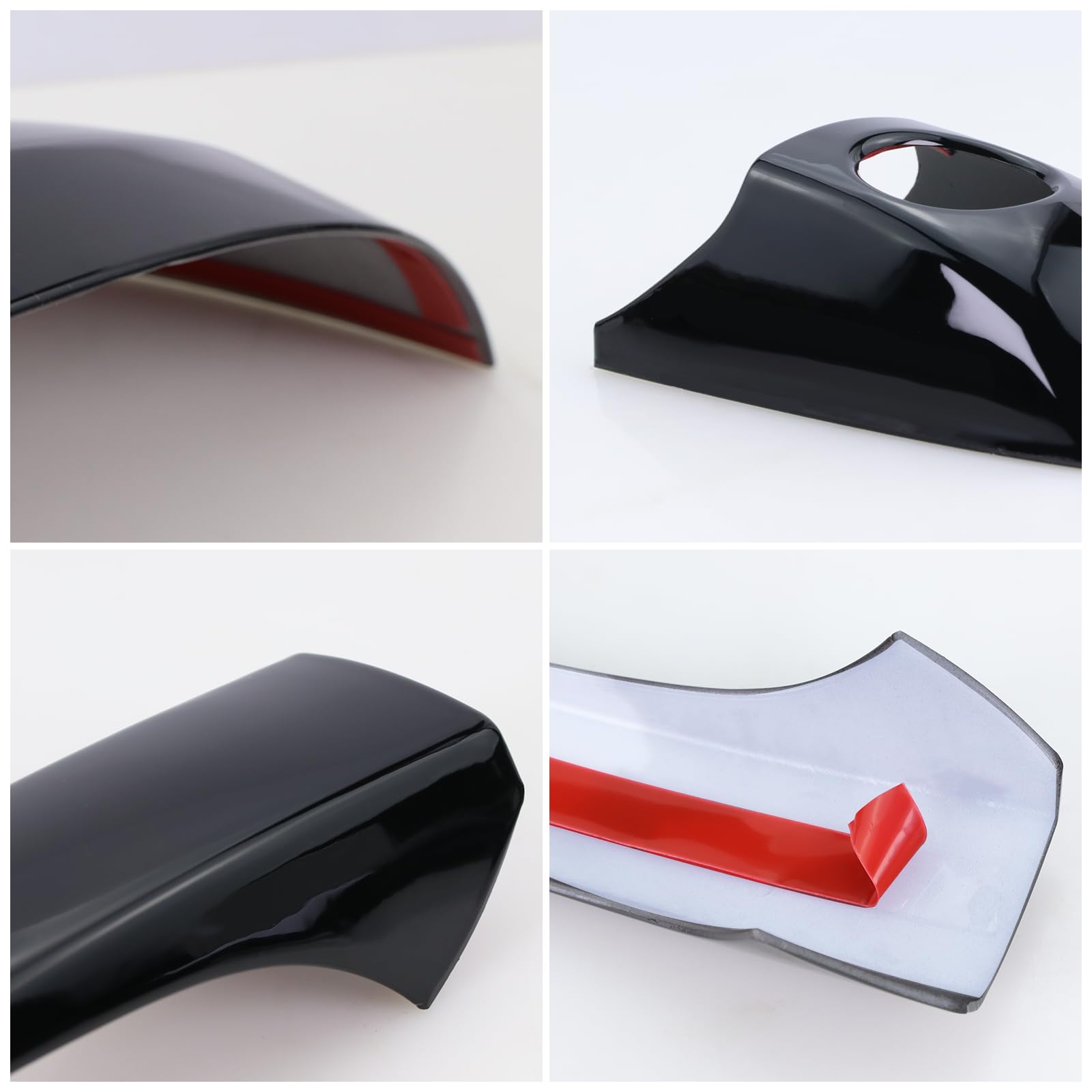 Lqito black door handle cover for front-left with durable fit.