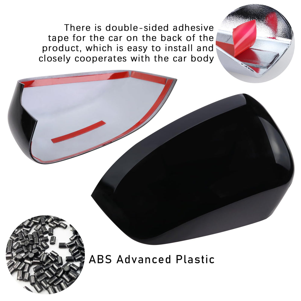 Lqito black door handle cover for front-right with easy install.
