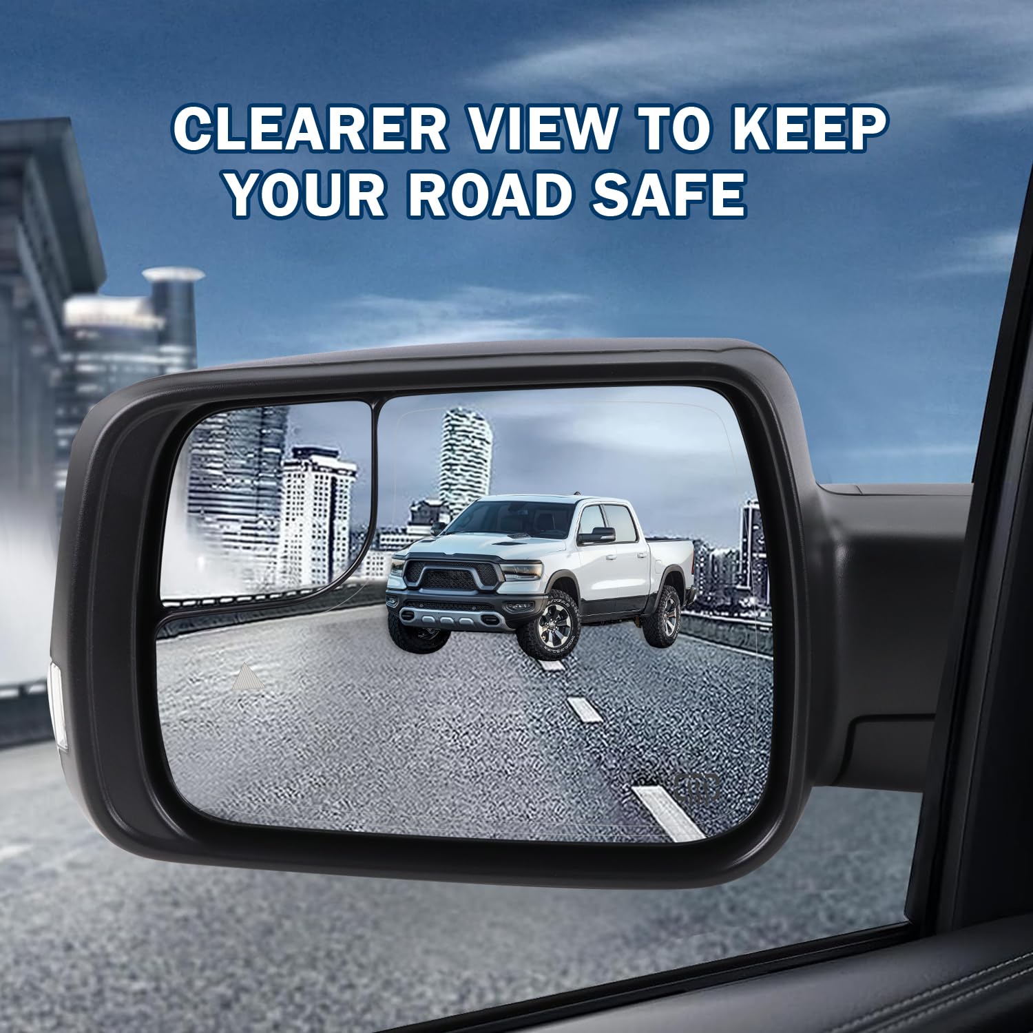 Lqito blind-spot sensor mirror aids safer lane monitoring