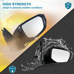 Lqito Civic mirror in black finish to match factory styling