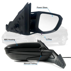 Lqito Civic mirror with power adjust and manual fold for easy control