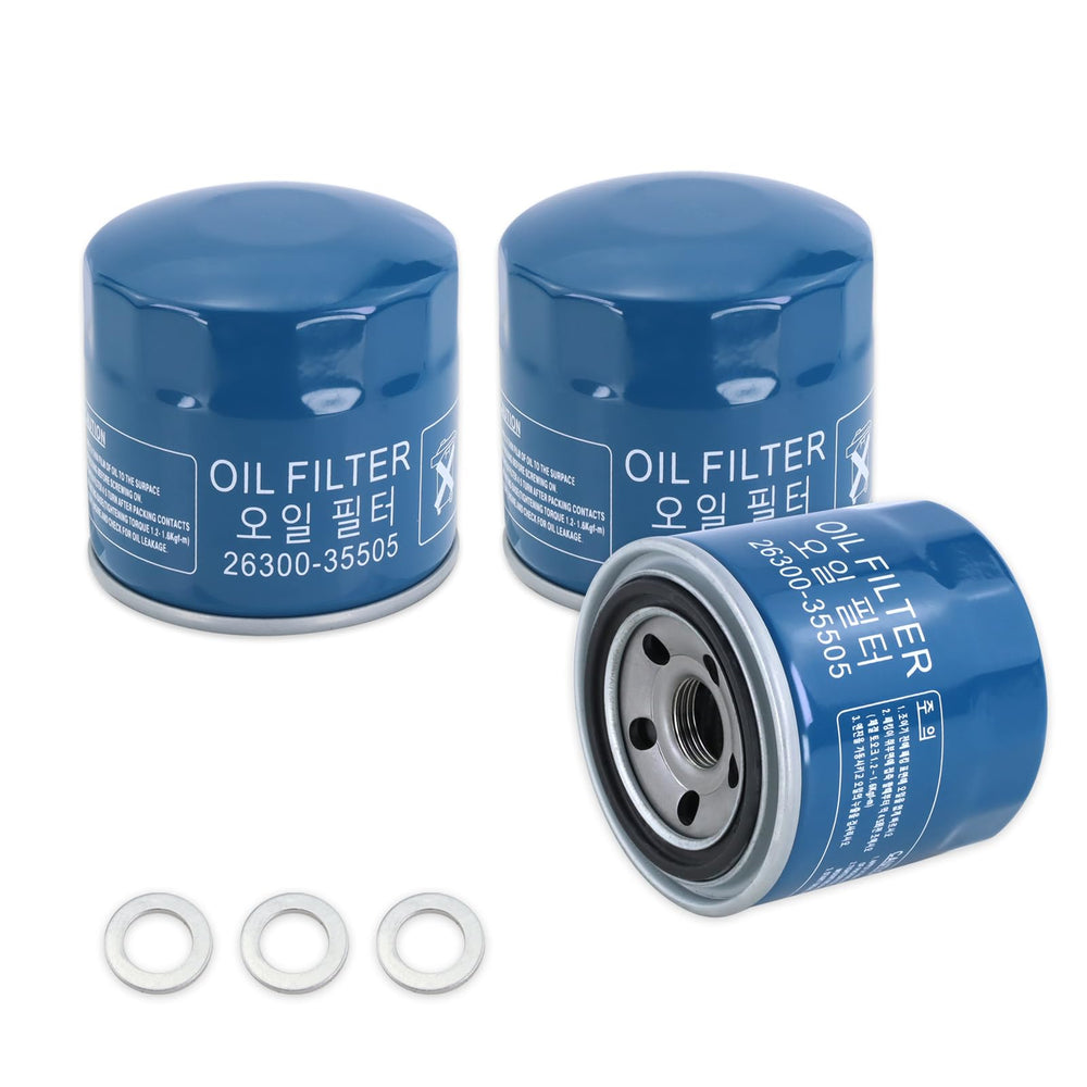 Lqito engine oil filter pack for Hyundai and Kia, supports clean oil flow.