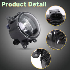 Lqito Fog Lights Waterproof Construction withstands rain and snow.