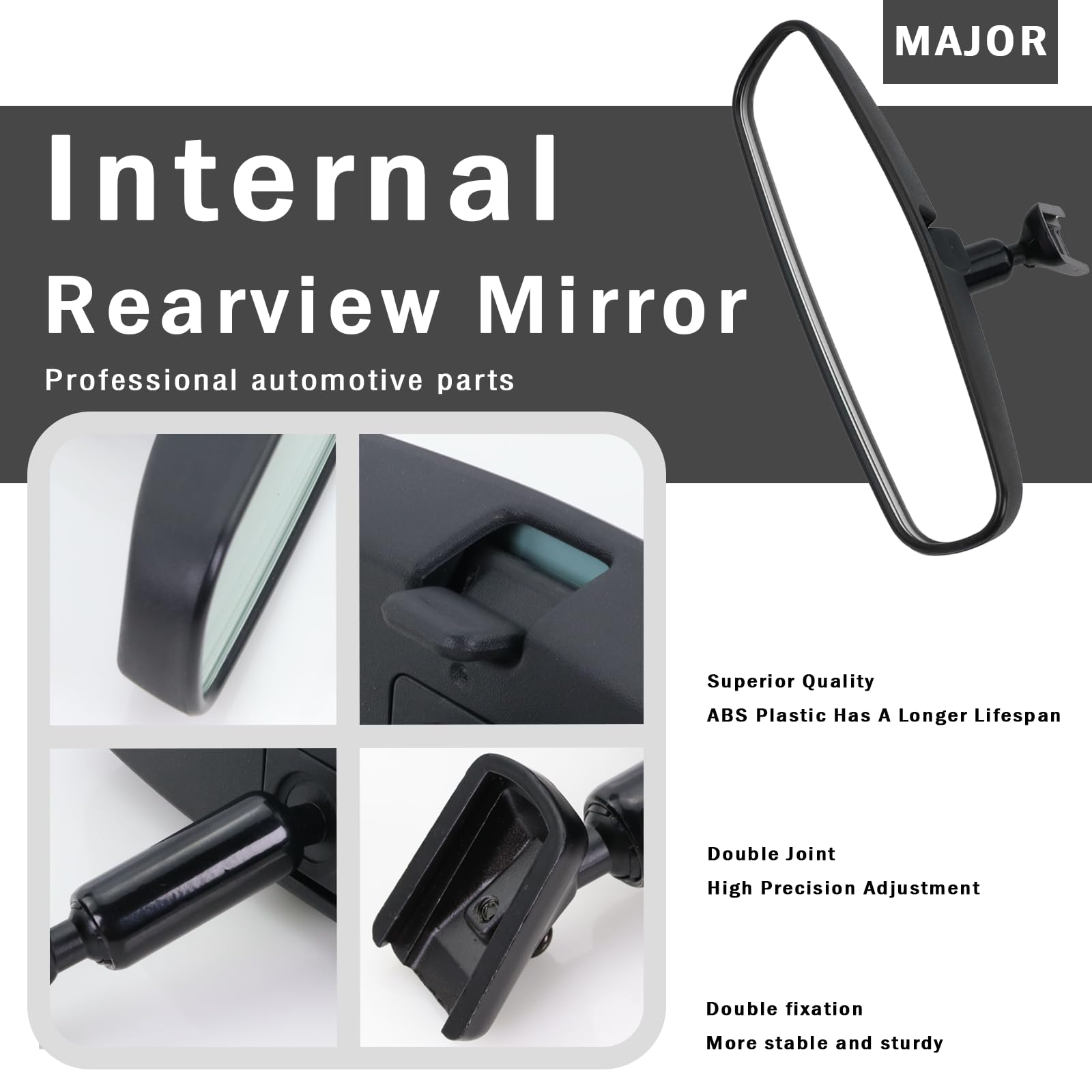 Lqito interior rear view mirror for Buick Encore enhances rear visibility.
