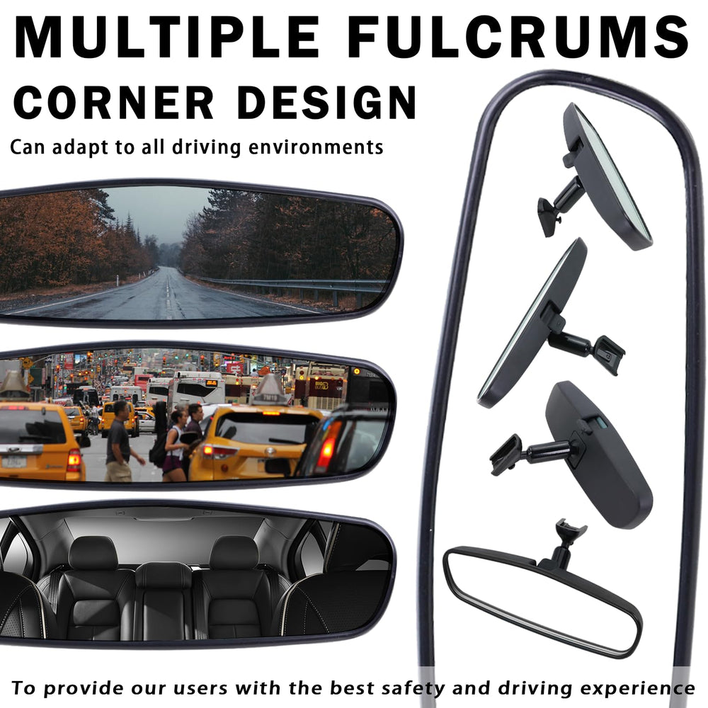 Lqito interior rear view mirror for Cadillac ATS SRX improves rear monitoring.