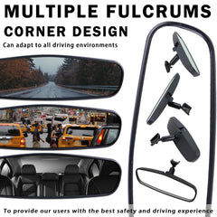 Lqito interior rear view mirror for Cadillac ATS SRX improves rear monitoring.