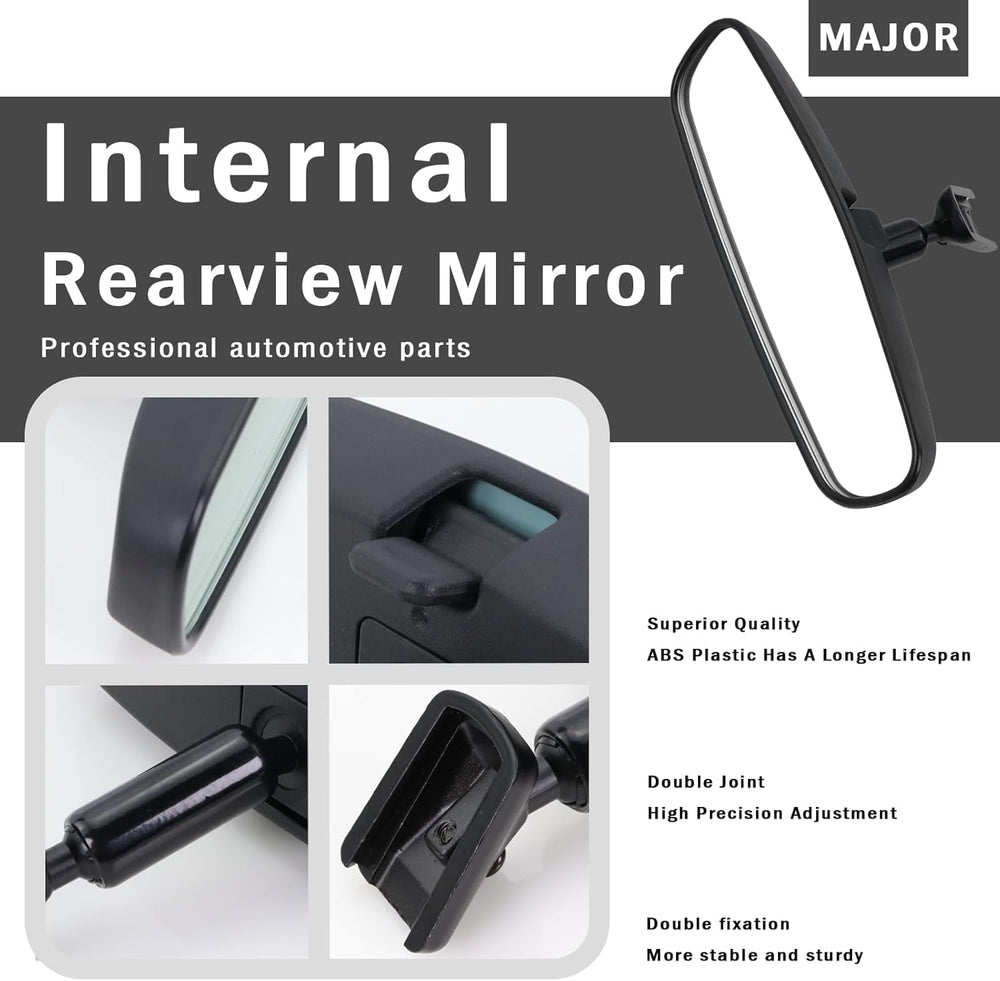 Lqito interior rear view mirror for Explorer enhances rear viewing clarity