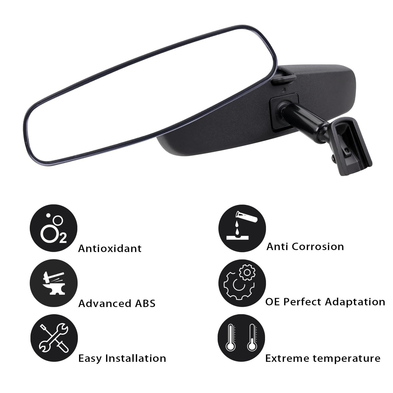 Lqito interior rear view mirror for GMC Acadia boosts rear awareness.