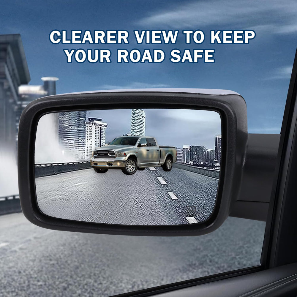 Lqito chrome finish mirror image highlights durable exterior replacement.