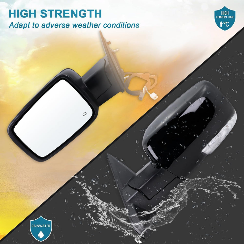 Lqito heated glass closeup, frost-free visibility in cold mornings