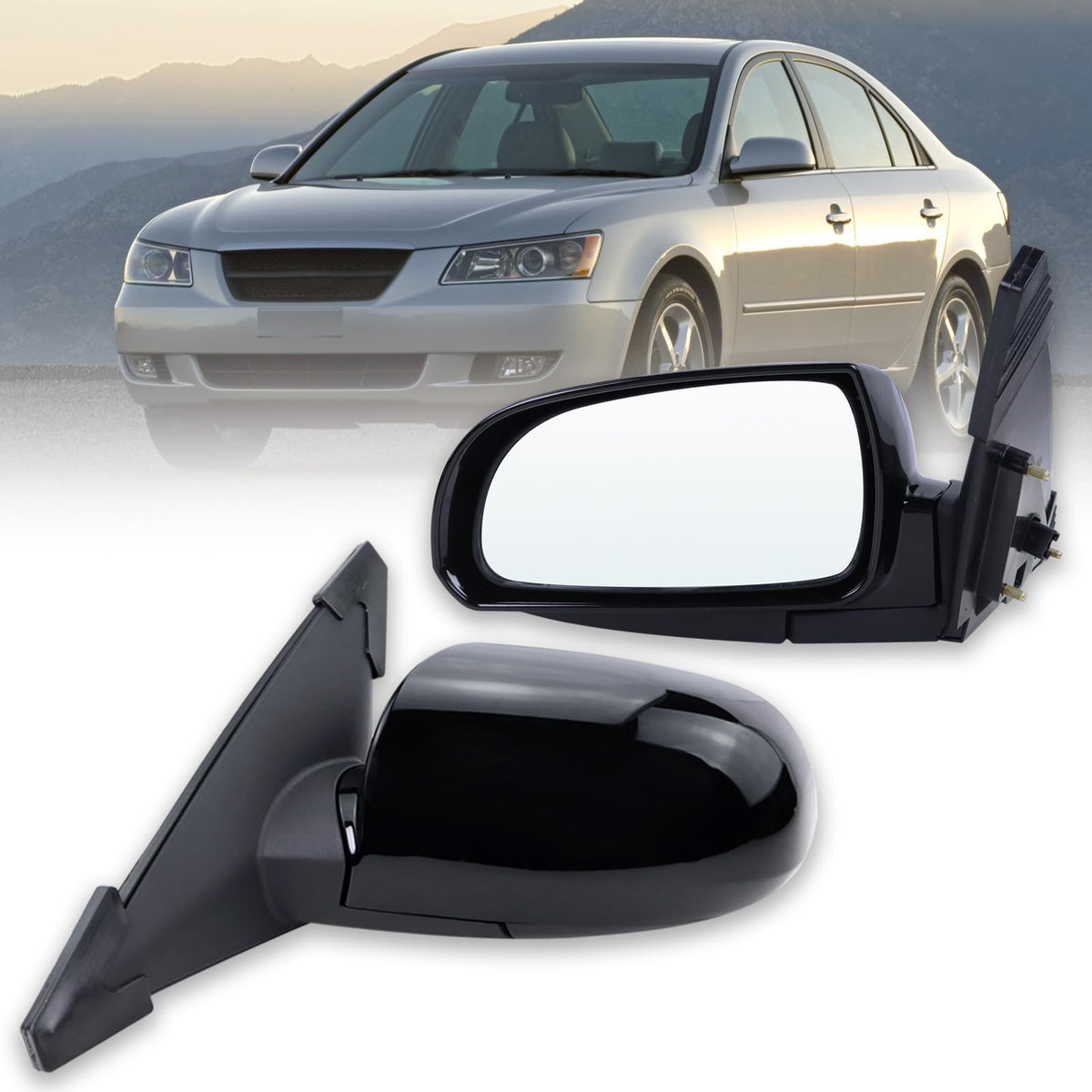 Lqito left driver mirror for Hyundai Sonata 2006-2010 improves rear visibility