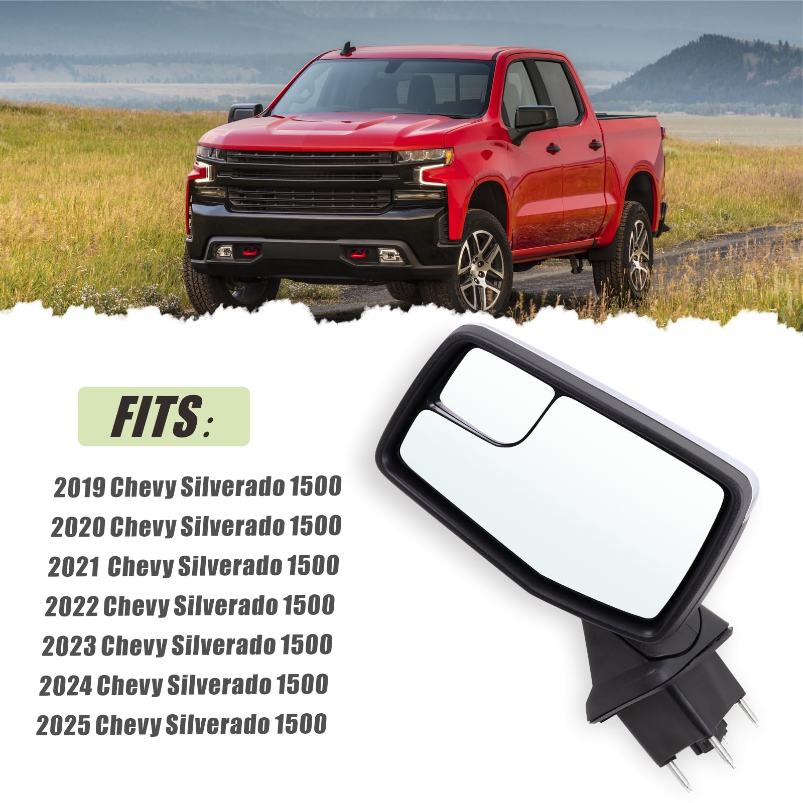 Lqito GM1320582 replacement for 2019-2025 Silverado 1500