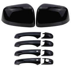 Lqito left side mirror cover in black adds sleek styling and protection.